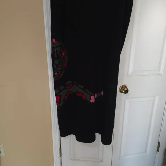 Dressed in LALA Big Reputation Oversized Knit Maxi Dress in Snake Size 2X/3X - Picture 6 of 7